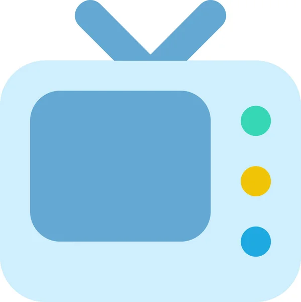 Canal Entretenimiento Icono Televisión — Vector de stock