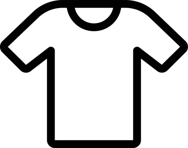 Jersey Llano Icono Suéter Estilo Del Esquema — Vector de stock