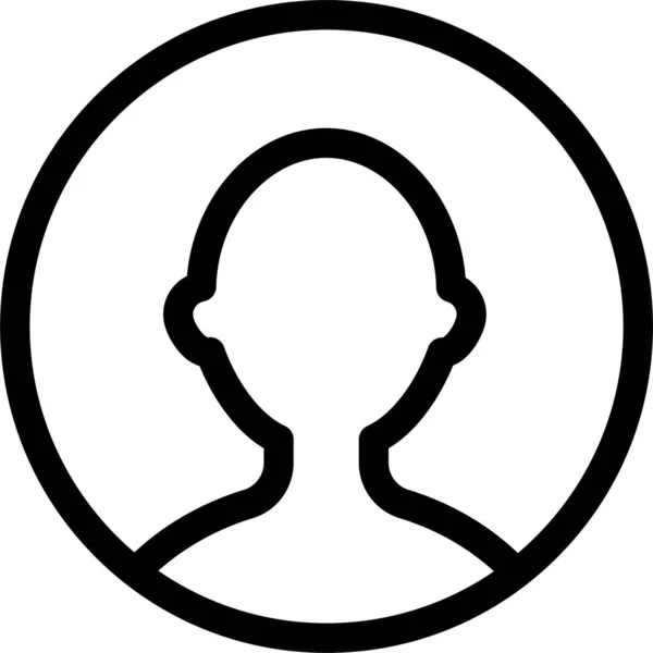 Avatar Profil Benutzer Symbol Umriss Stil — Stockvektor
