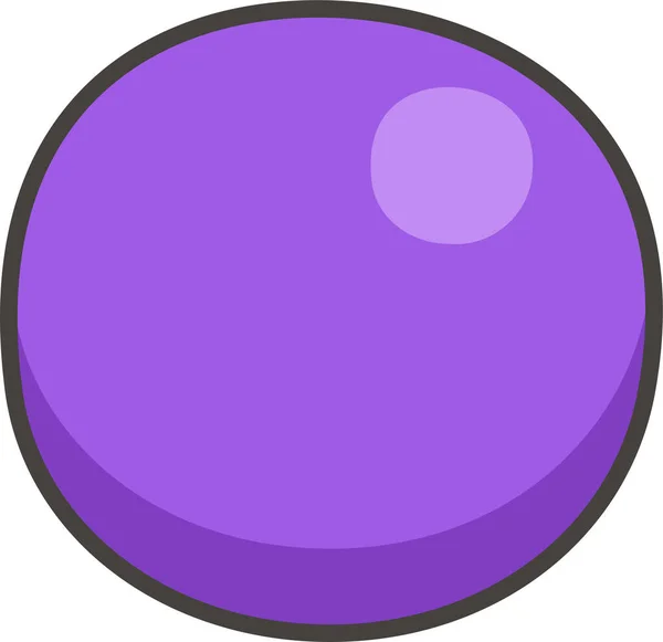 1F7E3円紫色のアイコン — ストックベクタ
