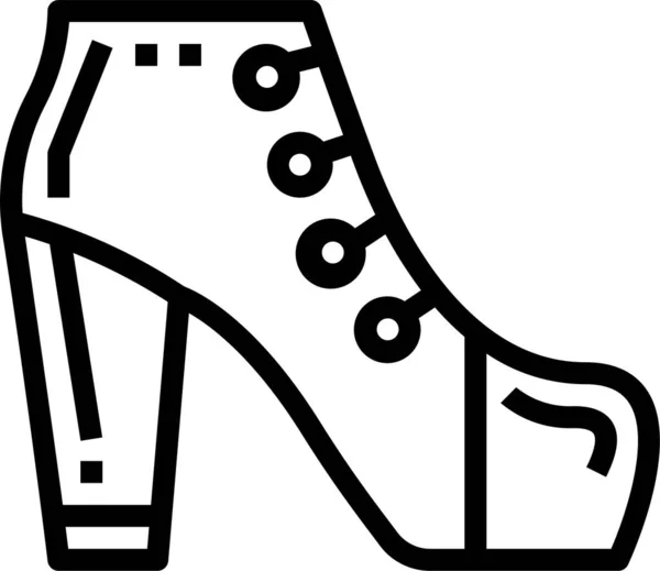 鞋类中的服装鞋类图标 — 图库矢量图片