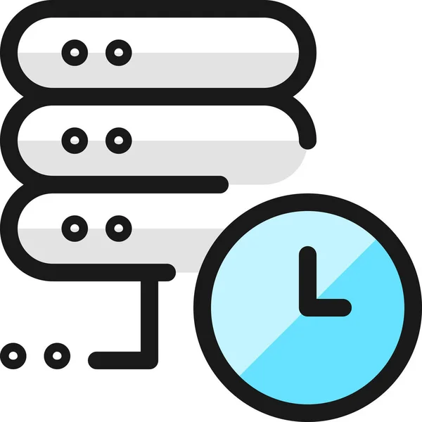 Icon Für Ausgefüllte Umrisse Des Servers Stil Ausgefüllter Umrisse — Stockvektor