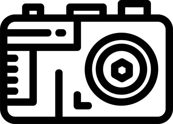 Camera Ontwerp Foto Pictogram Fotografie Categorie — Stockvector