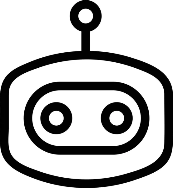 Aplicación Icono Bot Artificial — Vector de stock