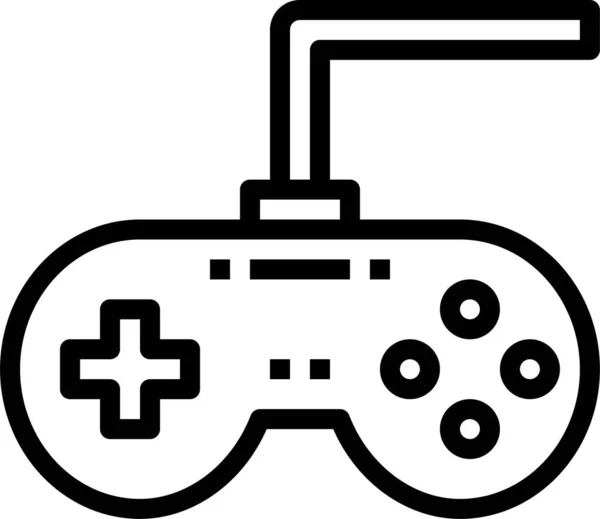 Controlador Icono Juego Electrónico Categoría Aparatos Electrónicos — Vector de stock