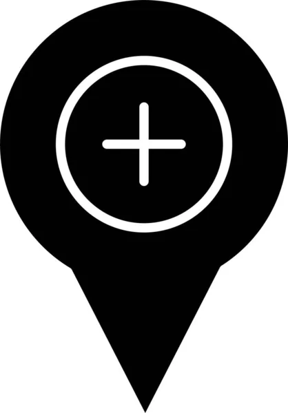 Mapa Ubicación Icono Navegación — Vector de stock