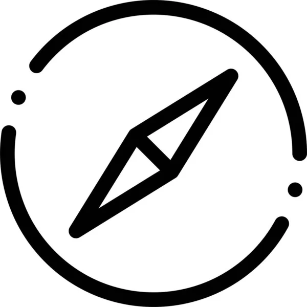 Иконка Компас Категории Пользовательский Интерфейс — стоковый вектор