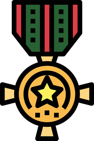 Значок Качества Медалей Военно Военной Категории — стоковый вектор