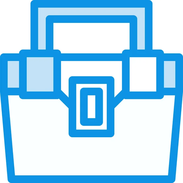 Icono Construcción Caja Bolsa Estilo Contorno Lleno — Vector de stock