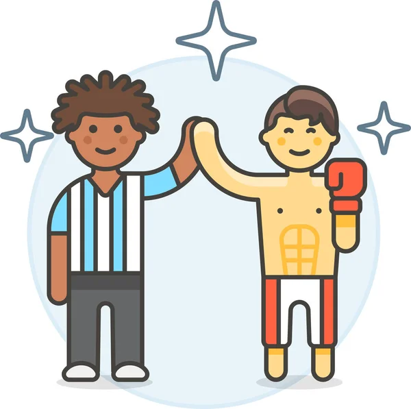 Sport Compétition Boxer Icône Dans Catégorie Sport — Image vectorielle