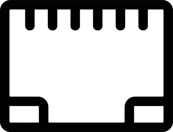 Ikona Připojení Kabelu Adaptéru — Stockový vektor