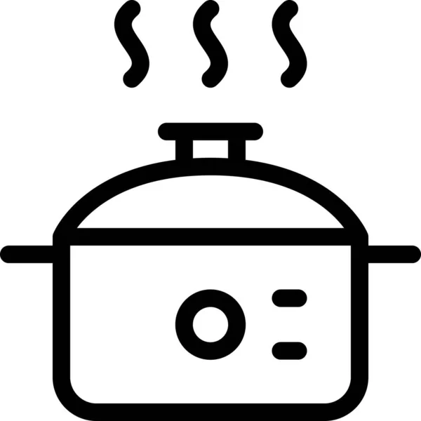 Піктограма Кухонної Техніки Стилі Контур — стоковий вектор