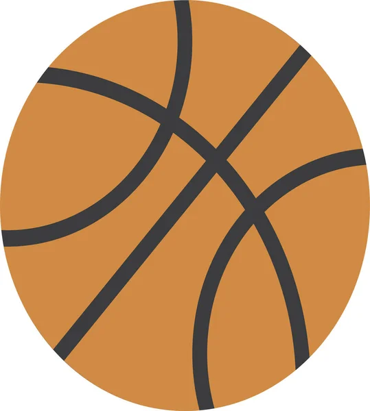 Pelota Baloncesto Icono Del Juego Otro Estilo — Vector de stock