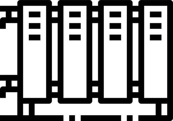 Иконка Радиатора Электроники Категории Инструмент Конструкция — стоковый вектор