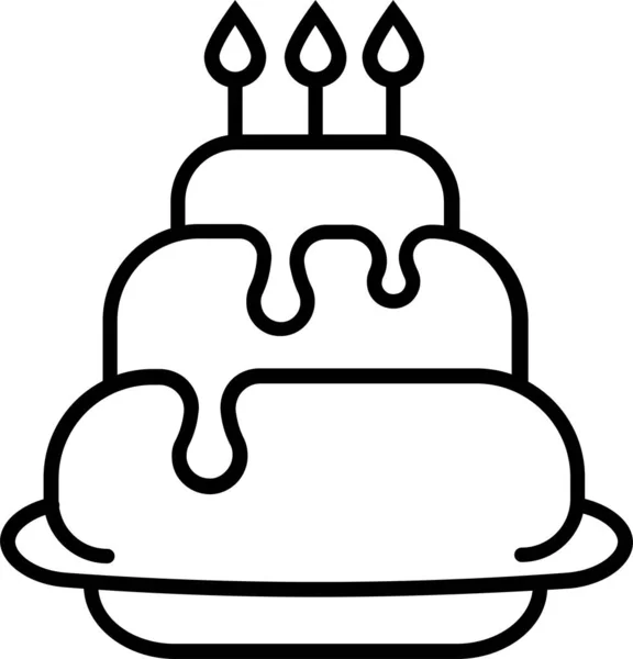 Значок Кусочка Торта — стоковый вектор