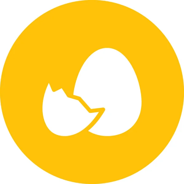 Ikona Velikonočního Vajíčka Stylu Odznaku — Stockový vektor