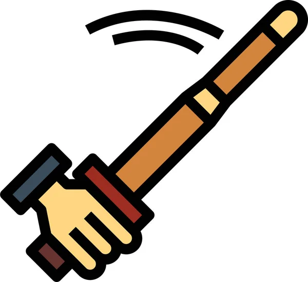 Arts Hand Kendo Icon Sport Kategorie — Stockvektor