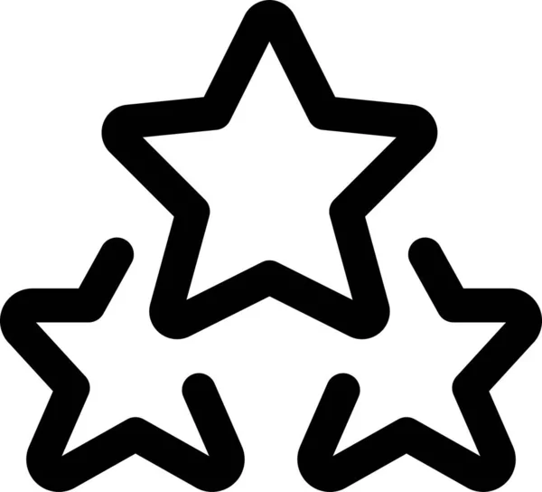 Ícone Estrela Vencedora Classificação Estilo Esboço — Vetor de Stock
