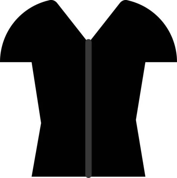 Икона Женской Одежды Стиле Наброска — стоковый вектор