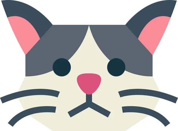 Ikona Cymric Cat Plemen — Stockový vektor