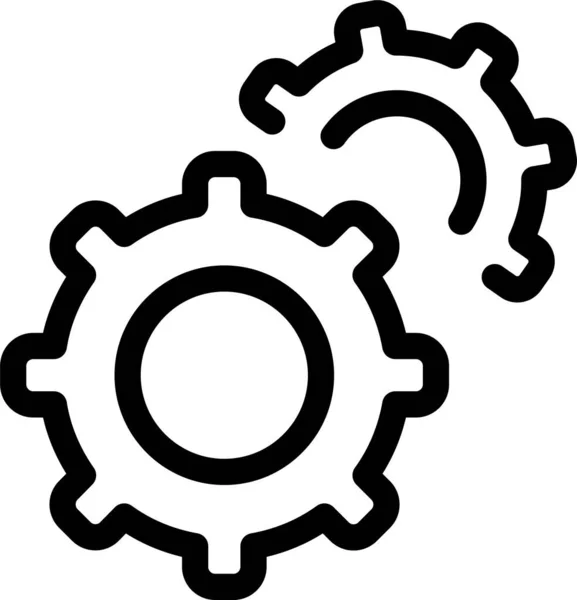Gear Gears Setting Icon Abstract Category — Stock Vector