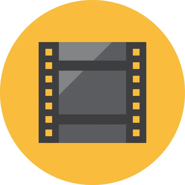 Film Film Badge Icône Dans Style Badge — Image vectorielle