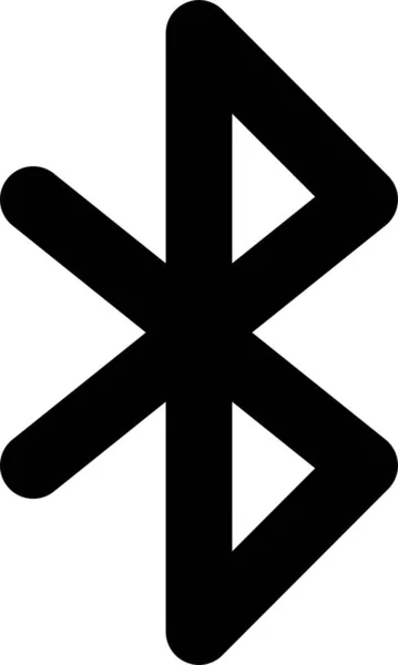 Bluetooth Ikonen För Trådlös Anslutning Teckensymbolkategori — Stock vektor