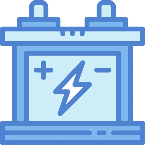 Batería Electrónica Icono Energía — Vector de stock