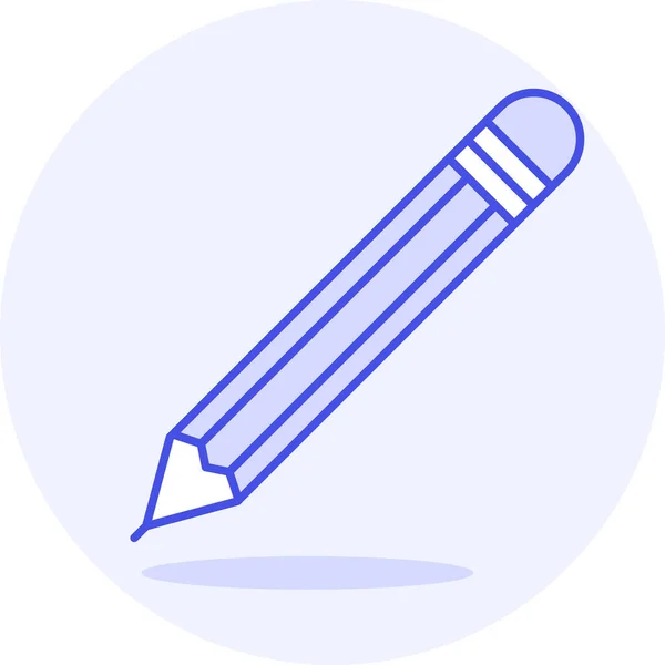 Gumka Ołówek Dostaw Ikona — Wektor stockowy