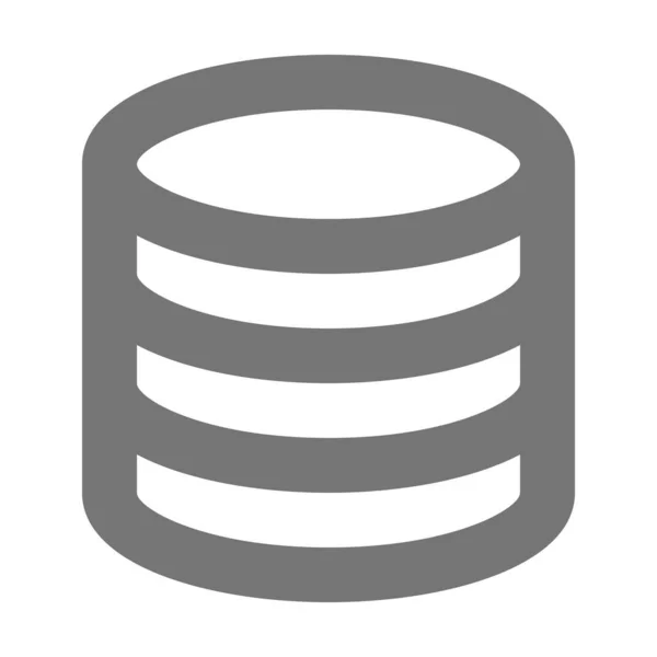 Server Cloud Datenbank Icon Umrissstil — Stockvektor