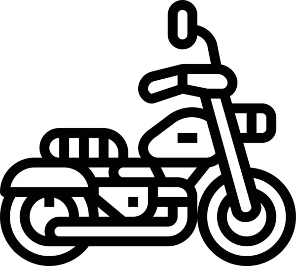 Moto Harley Icono Motocicleta — Vector de stock