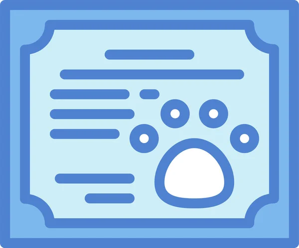 Certificat Diplôme Éducation Icône — Image vectorielle