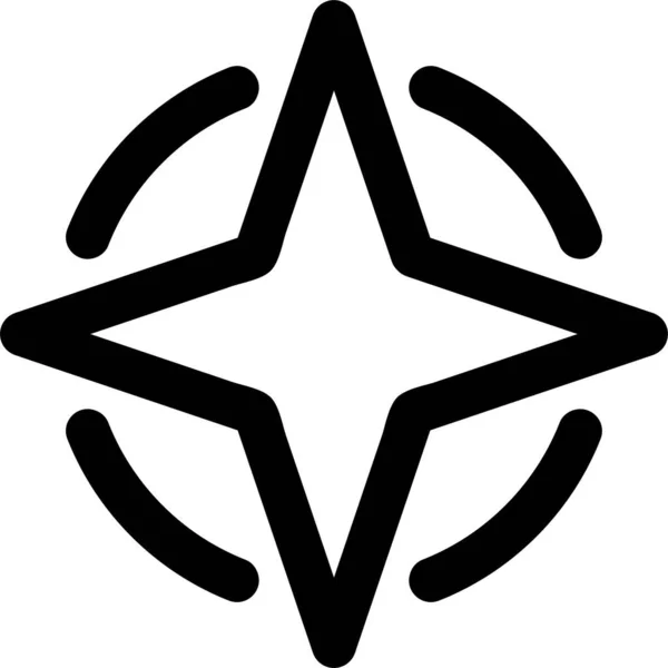 Konstellation Kontur Element Symbol — Stockvektor