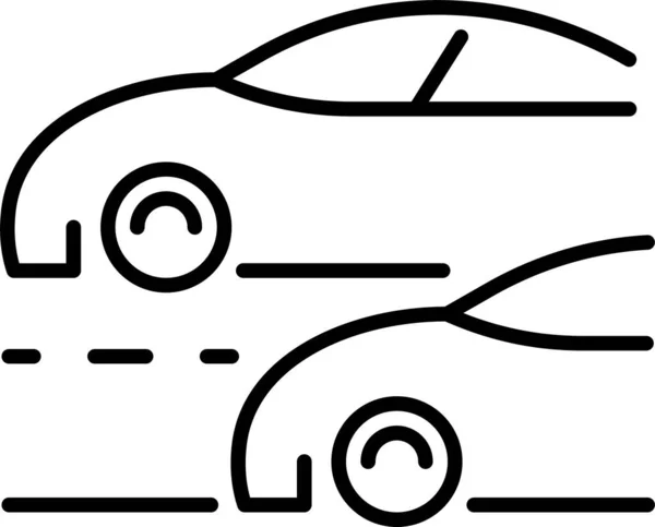 Auto Car Manoeuvre Icon — Stock Vector