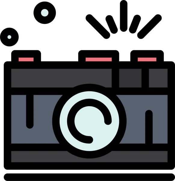 Иконка Фотоаппарата Категории Фотографии — стоковый вектор