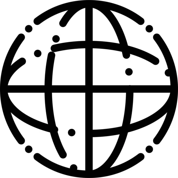 Vzdělávání Zeměpis Globe Ikona Turistika Hotely Pohostinství Kategorie — Stockový vektor