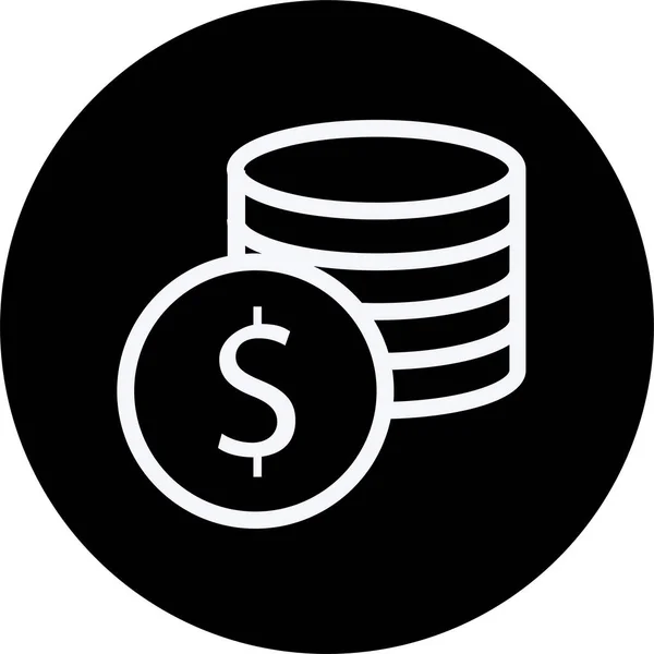 Finance Money Shop Icoon Outline Stijl — Stockvector
