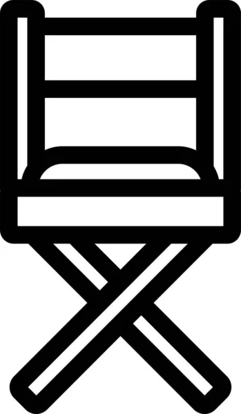 Krzesełko Składane Ikona — Wektor stockowy