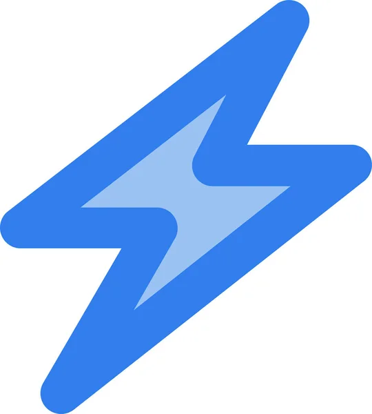 Bout Flash Interface Icoon Gevulde Outline Stijl — Stockvector