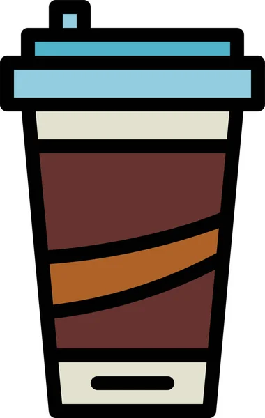 Dryck Koffein Kaffe Ikon — Stock vektor