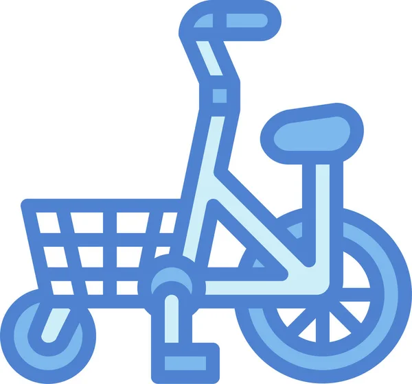 Vélo Vélo Cargo Icône — Image vectorielle