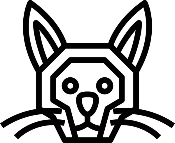 Birmano Gato Crianzas Icono Contorno Estilo — Vector de stock