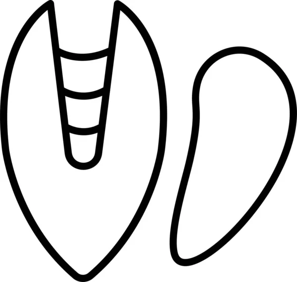 食物龙虾燕麦图标 — 图库矢量图片