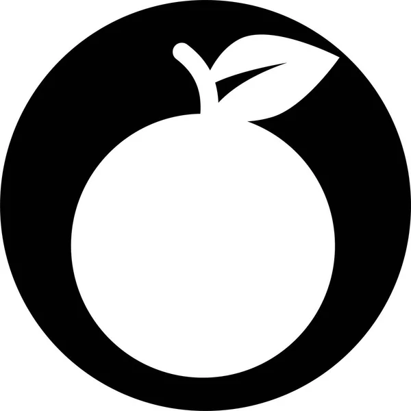 Essen Obst Früchte Symbol Solidem Stil — Stockvektor