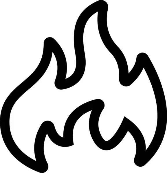 烧烤Bbq厨师图标的轮廓风格 — 图库矢量图片