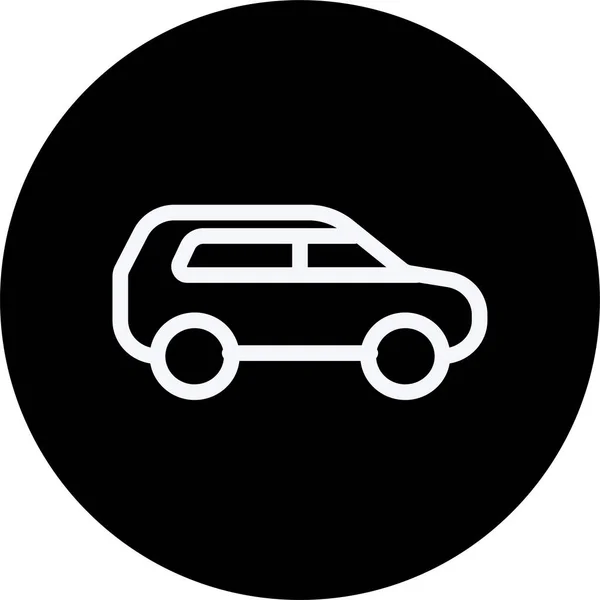 Automatización Automática Icono Coche Estilo Esquema — Vector de stock