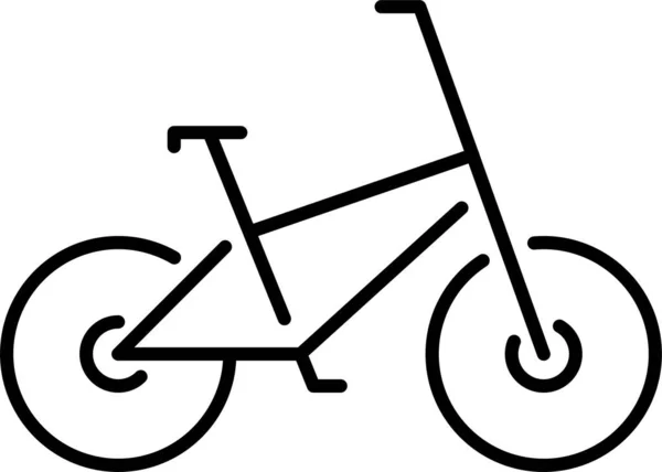 Bicicleta Icono Del Deporte Montaña Categoría Verano — Archivo Imágenes Vectoriales