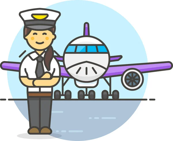 Transportation Aeroplane Icon Vehicles Modes Transportation Category — Stock Vector