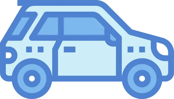 Ikon Mobil Cooper Dalam Kategori Kendaraan Mode Transportasi - Stok Vektor