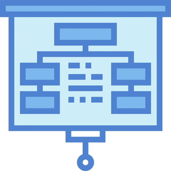分析业务计划图标的填充 轮廓风格 — 图库矢量图片